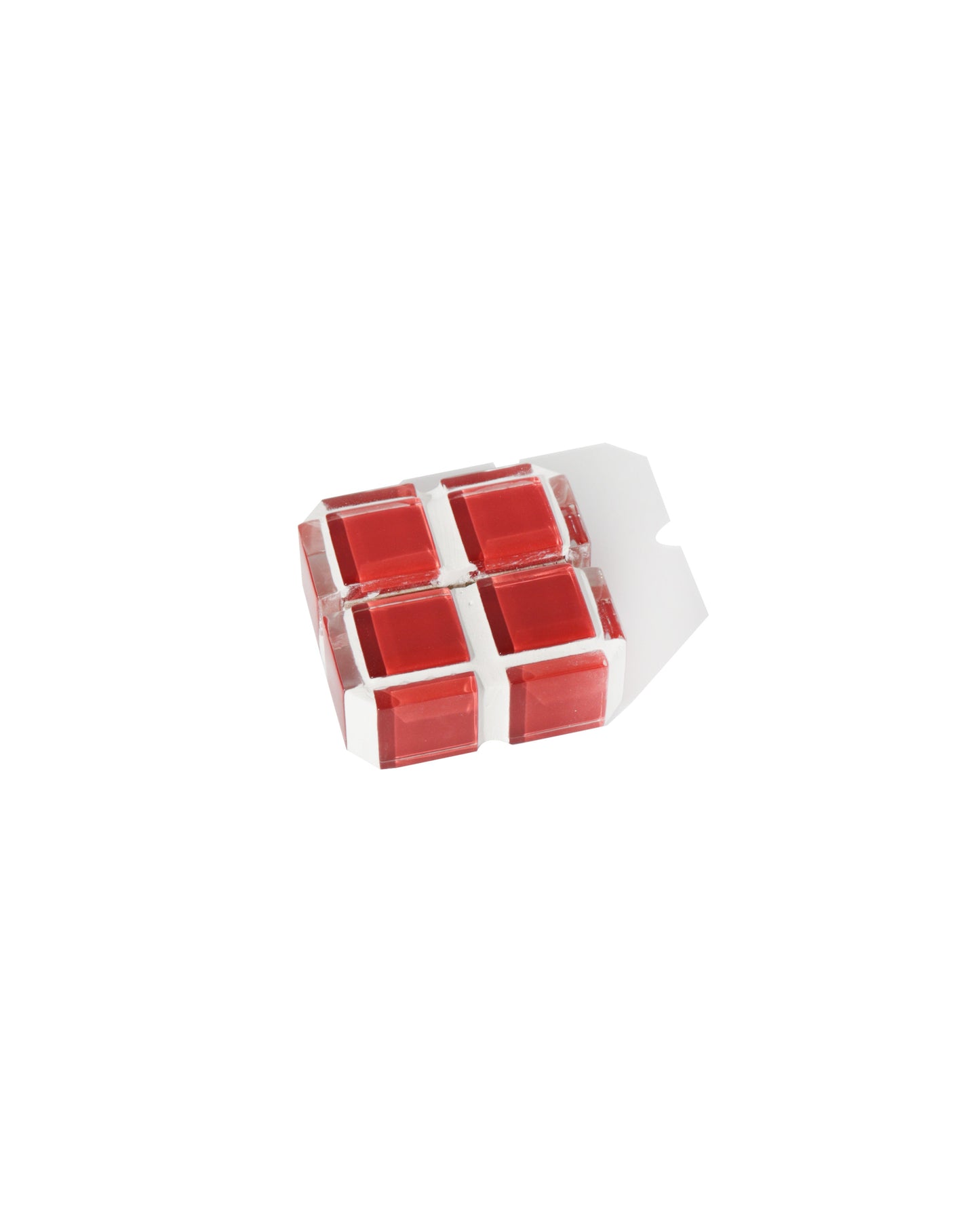 Mini Glass Tile Picture Stand - It's Apple Red