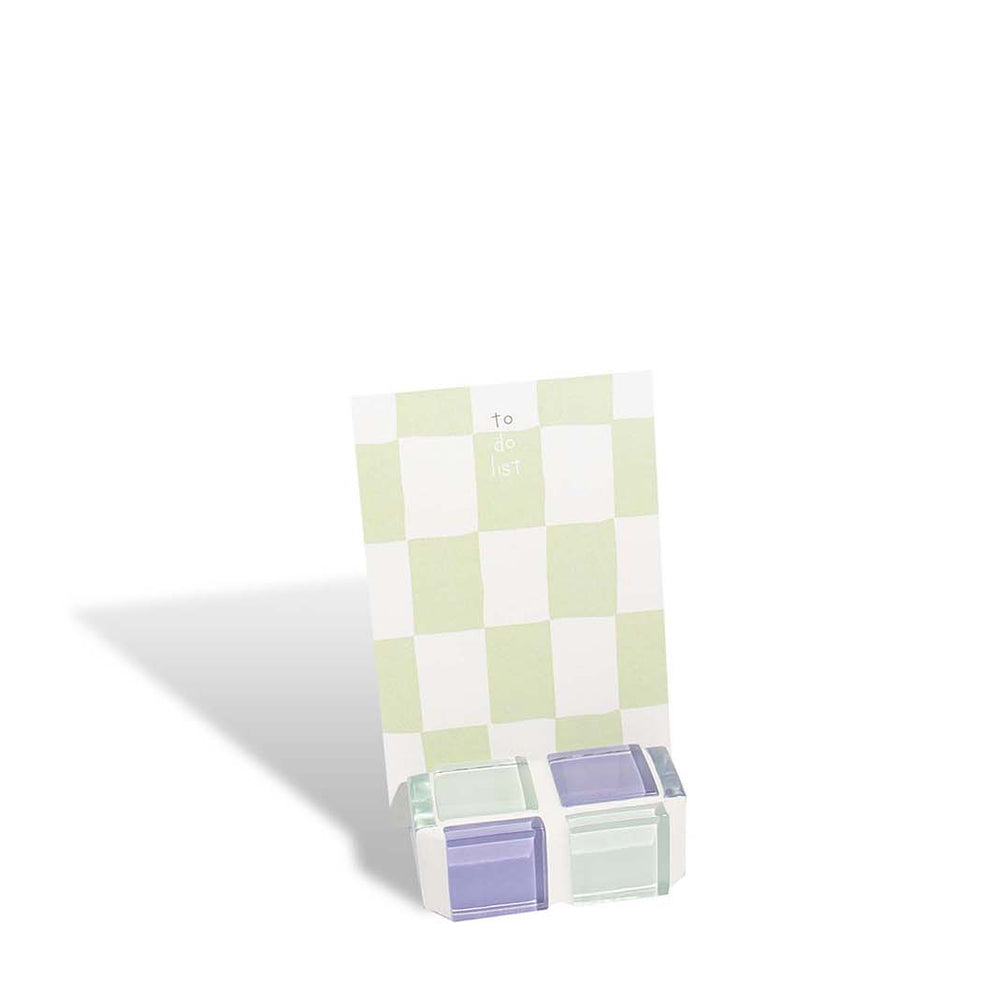 Mini Glass Tile Picture Stand - Lavender Latte