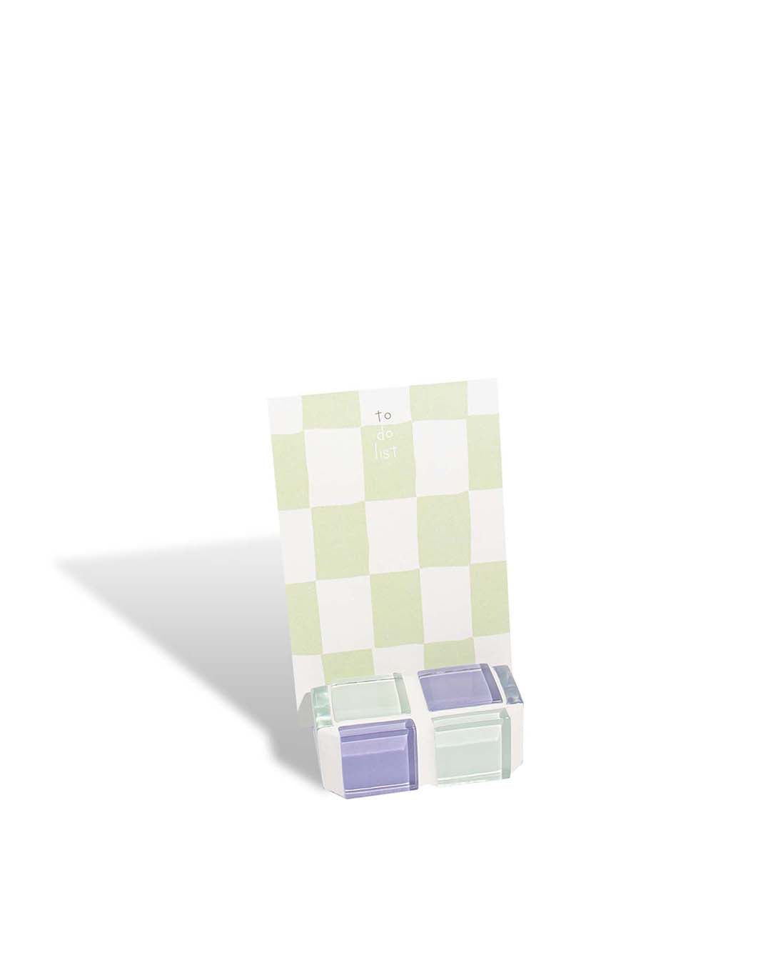 Mini Glass Tile Picture Stand - Lavender Latte
