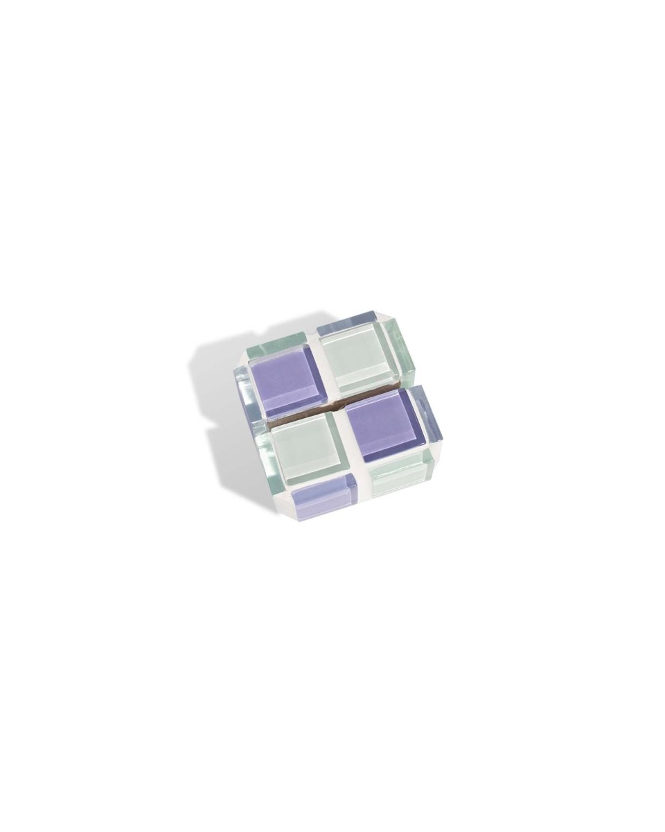 Subtle Art Studios Mini Glass Tile Picture Stand - Lavender Latte