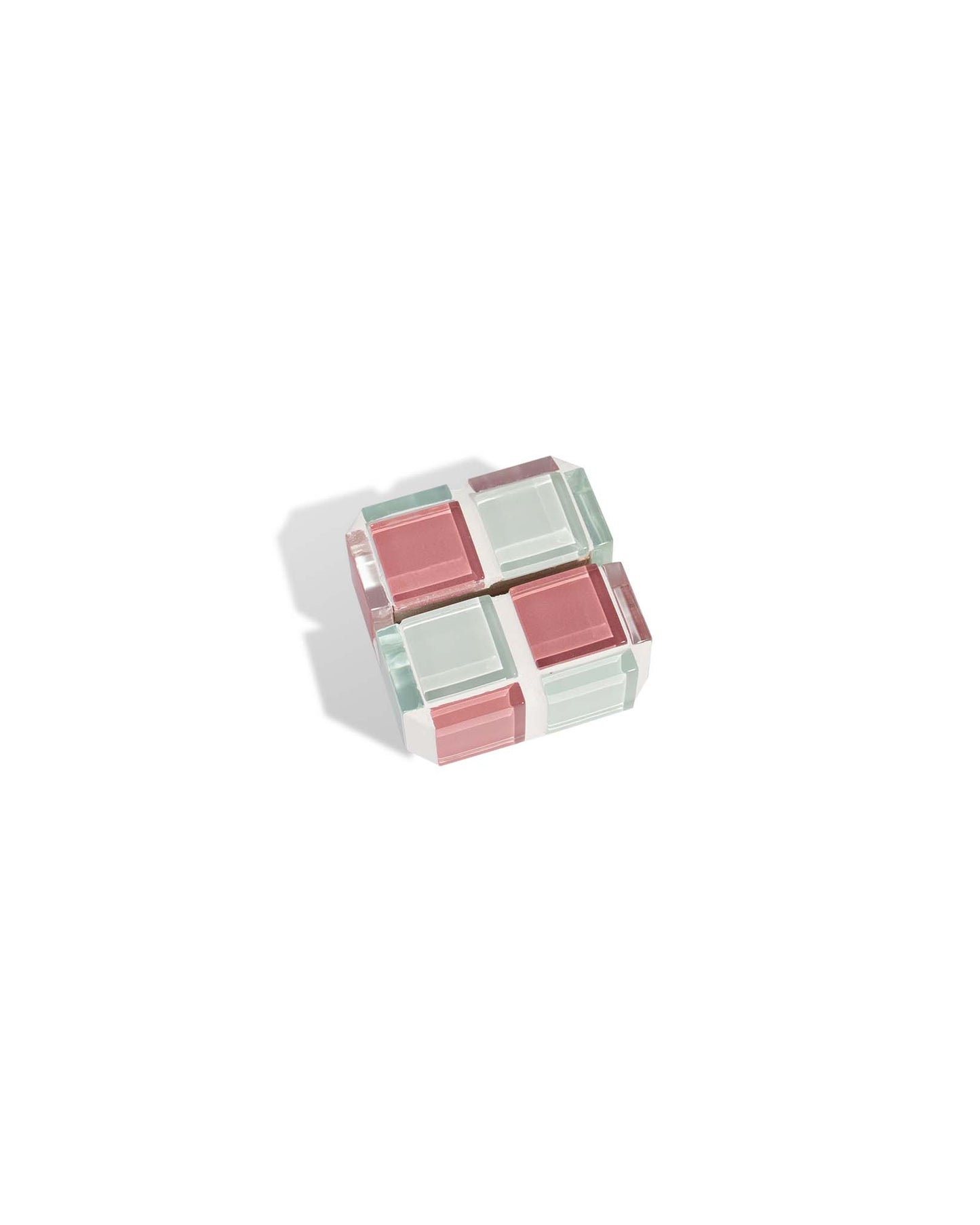Mini Glass Tile Picture Stand - Pink Himalayan Milk Chocolate