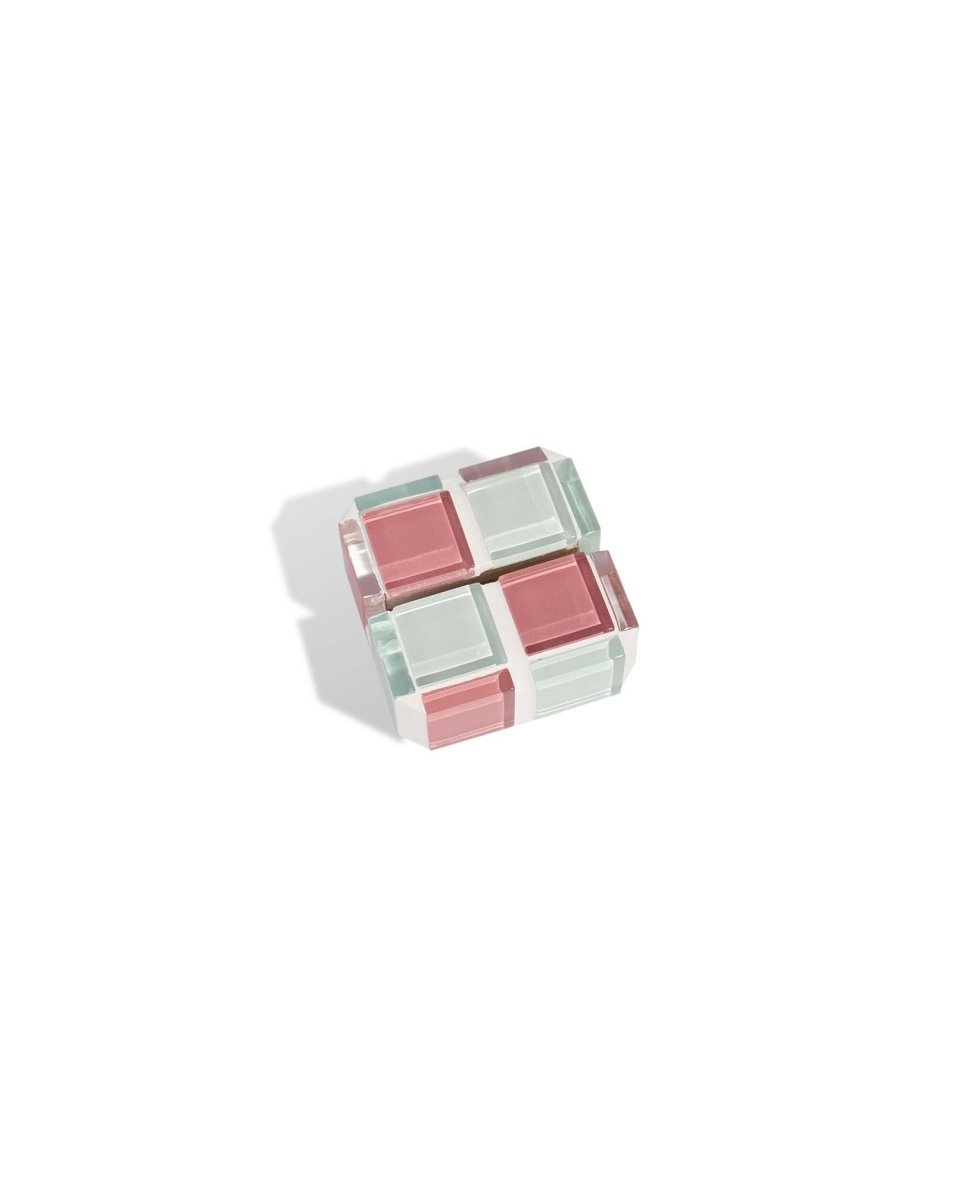 Subtle Art Studios Mini Glass Tile Picture Stand - Pink Himalayan Milk Chocolate