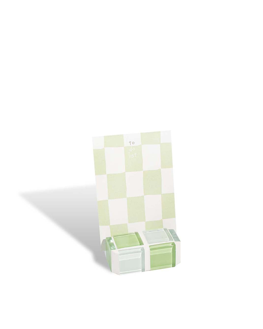 Mini Glass Tile Picture Stand - Pistachio Milk Chocolate