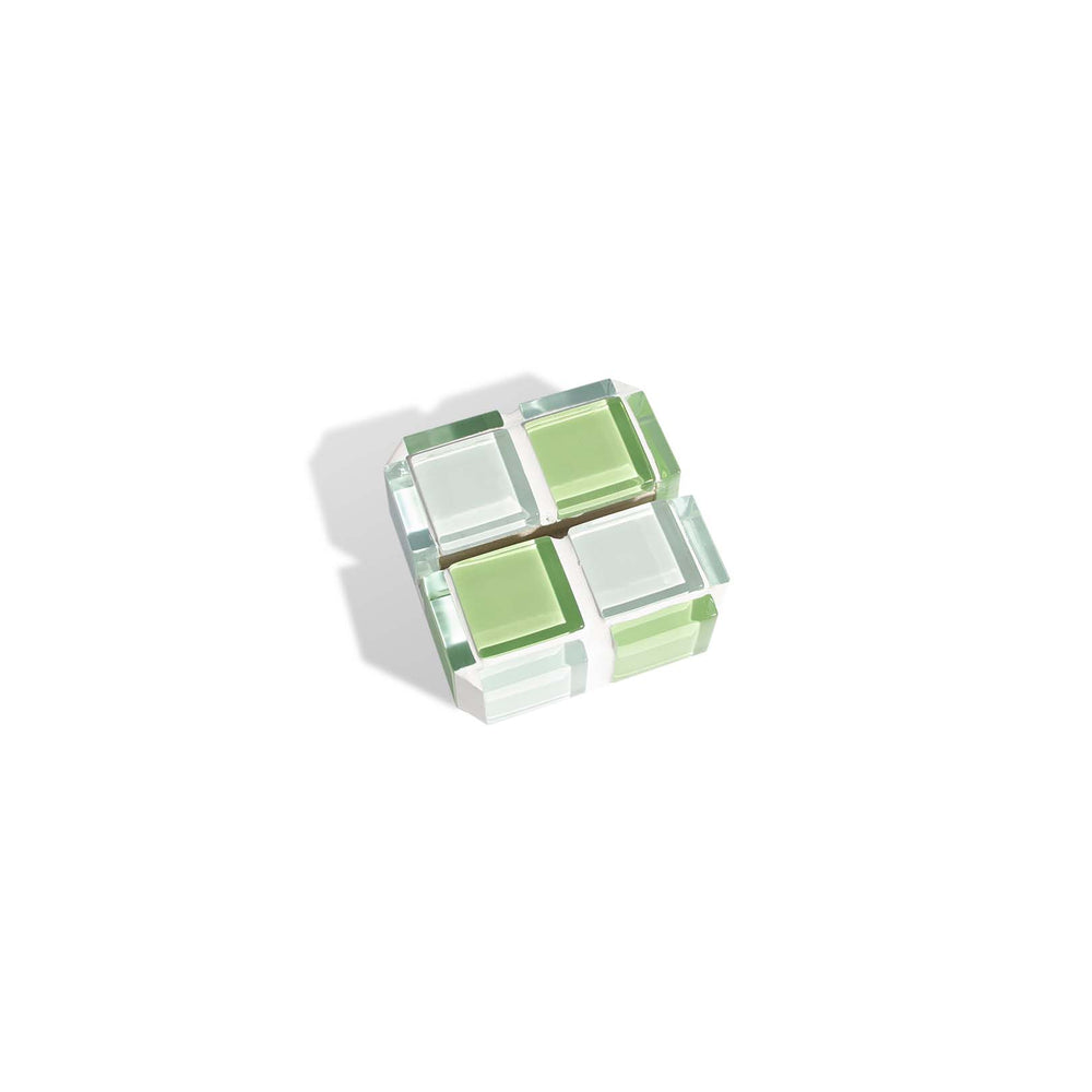 Mini Glass Tile Picture Stand - Pistachio Milk Chocolate