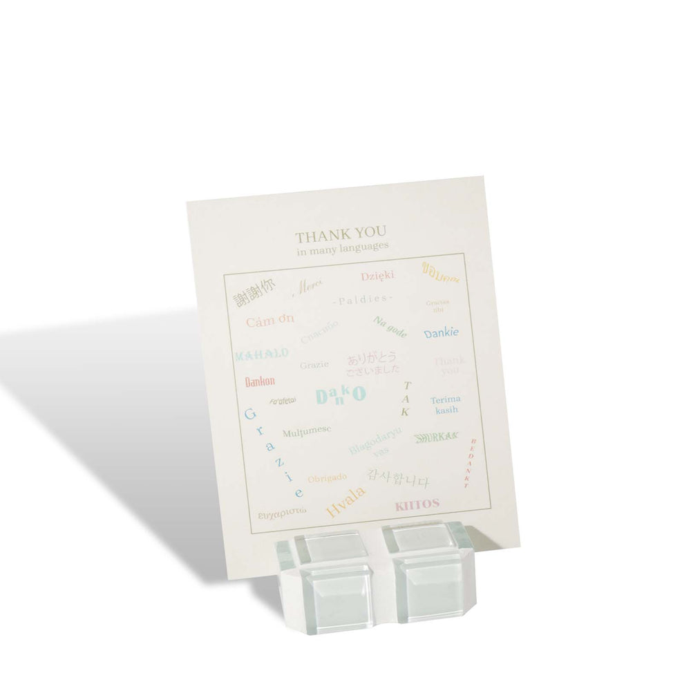 Mini Glass Tile Picture Stand - White Canvas