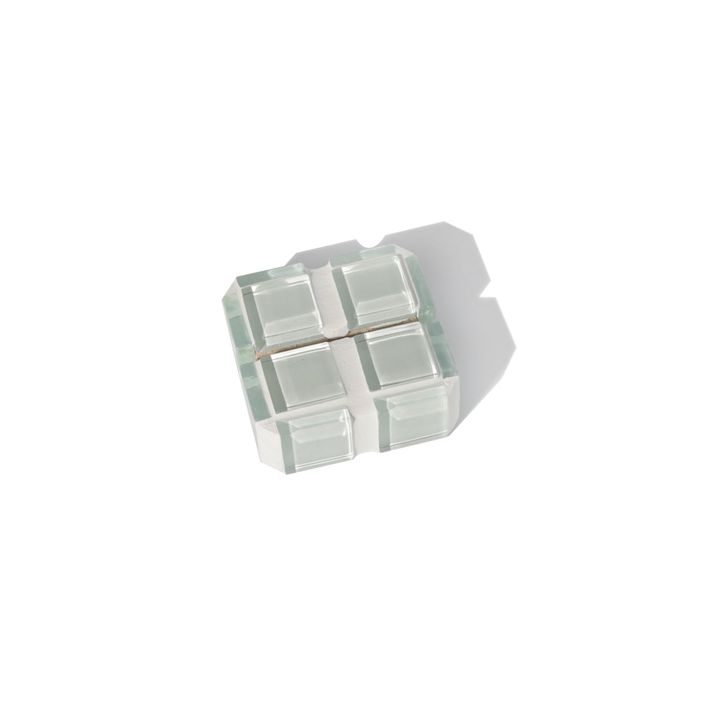 Mini Glass Tile Picture Stand - White Canvas