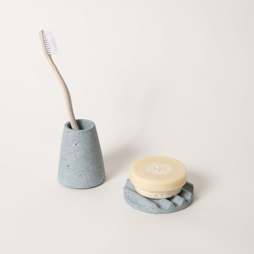 Pretti.Cool Mini Soap Dish | Light Blue Terrazzo - lily & onyx