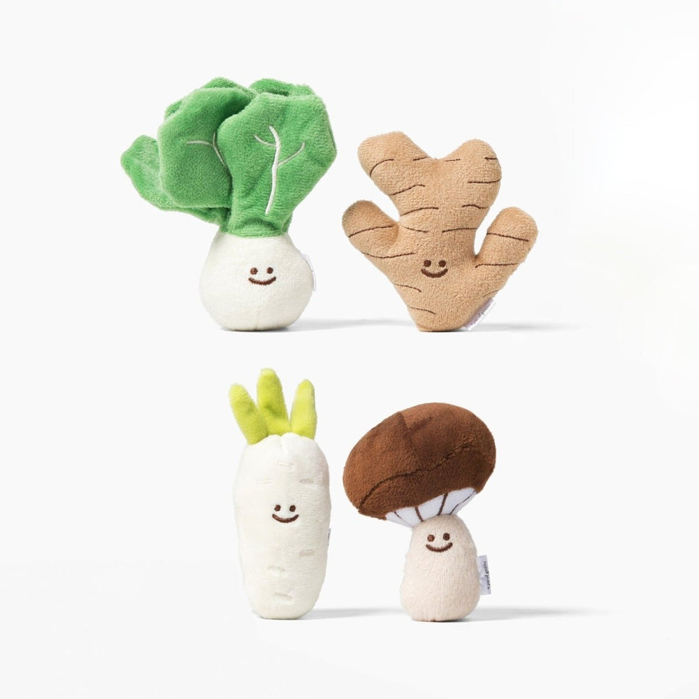 A Jar of Pickles Mini Vegetable Veggie Plushie Set - lily & onyx