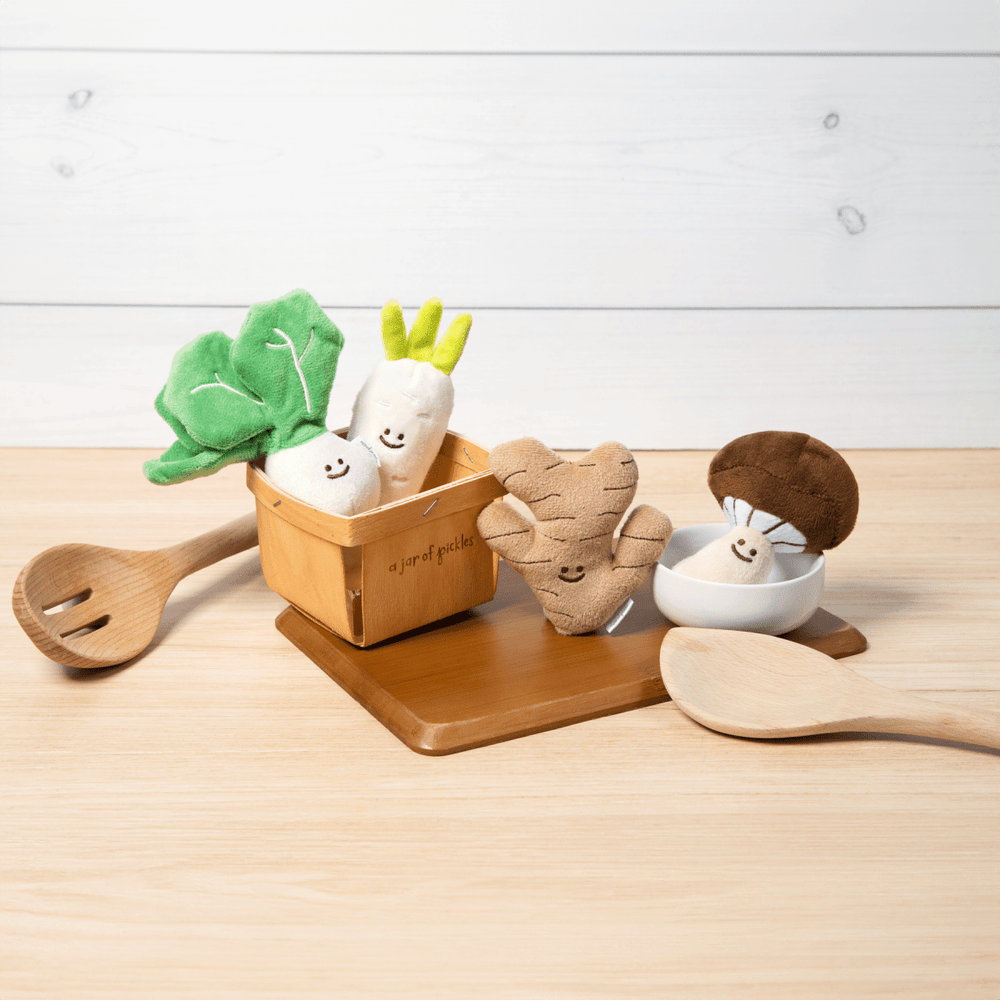 
                      
                        A Jar of Pickles Mini Vegetable Veggie Plushie Set - lily & onyx
                      
                    