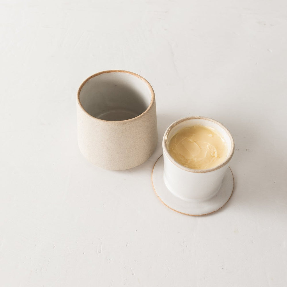 CONVIVIAL Minimal Butter Keeper | Raw Stoneware - lily & onyx