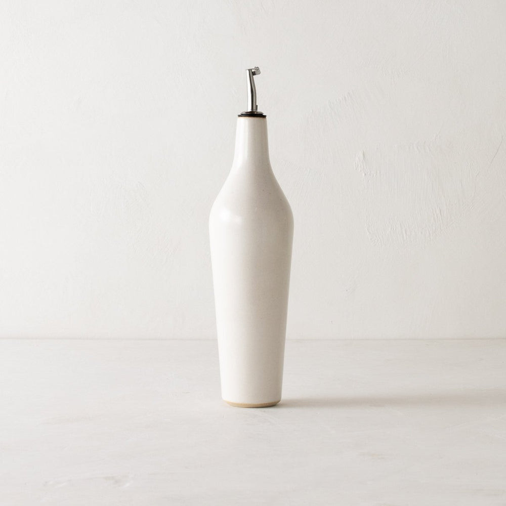 CONVIVIAL Minimal Oil Cruet | Glazed Stoneware - lily & onyx