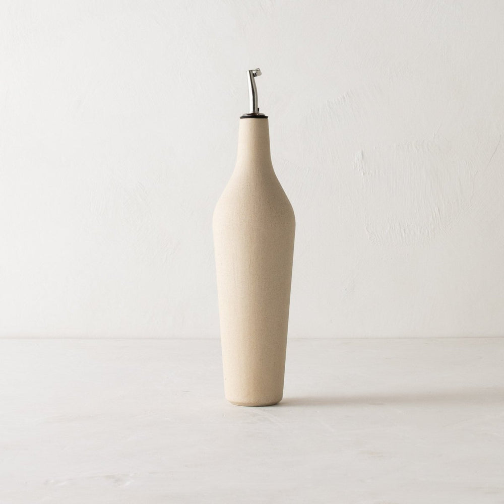 CONVIVIAL Minimal Oil Cruet | Raw Stoneware - lily & onyx