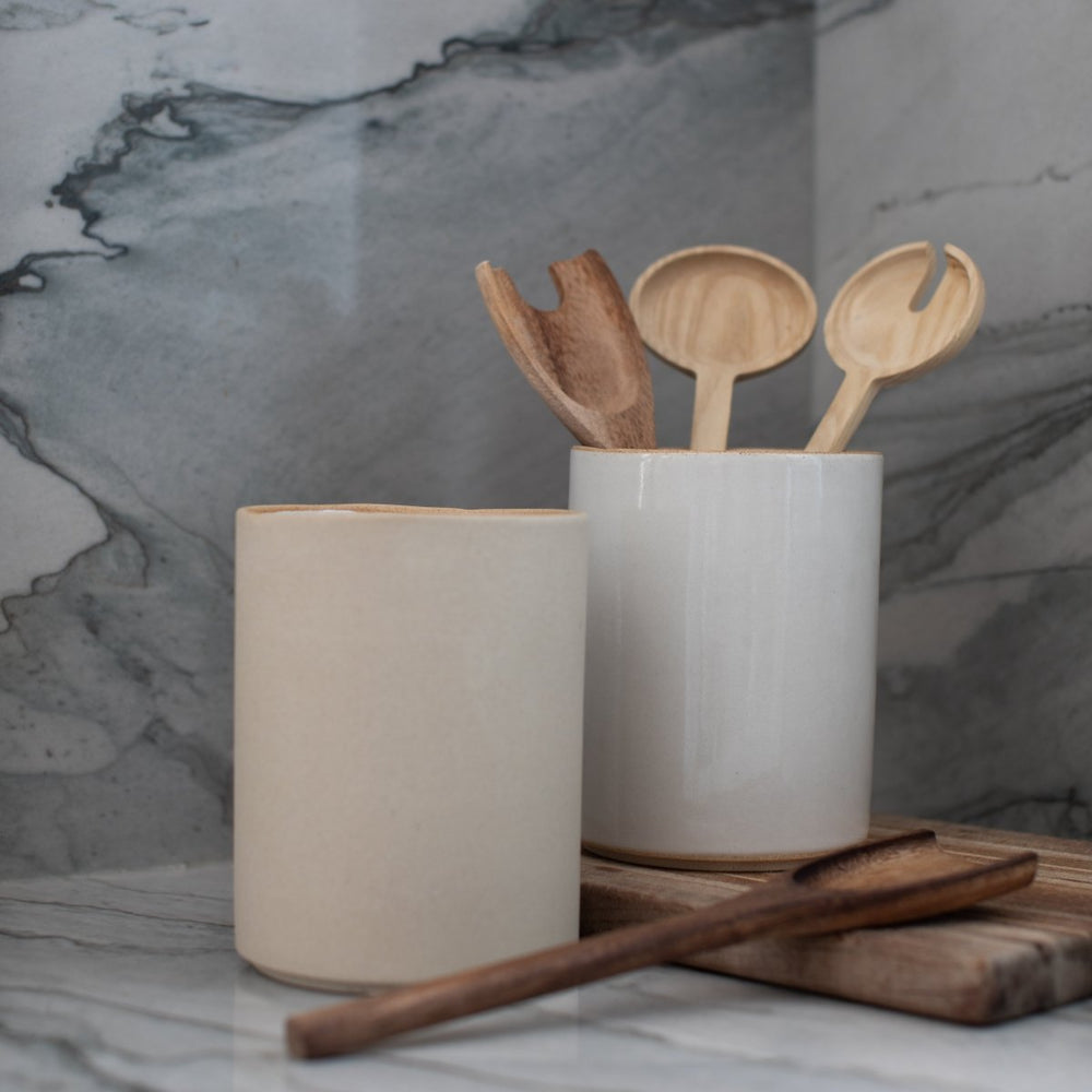 
                      
                        CONVIVIAL Minimal Utensil Crock | Raw Stoneware - lily & onyx
                      
                    