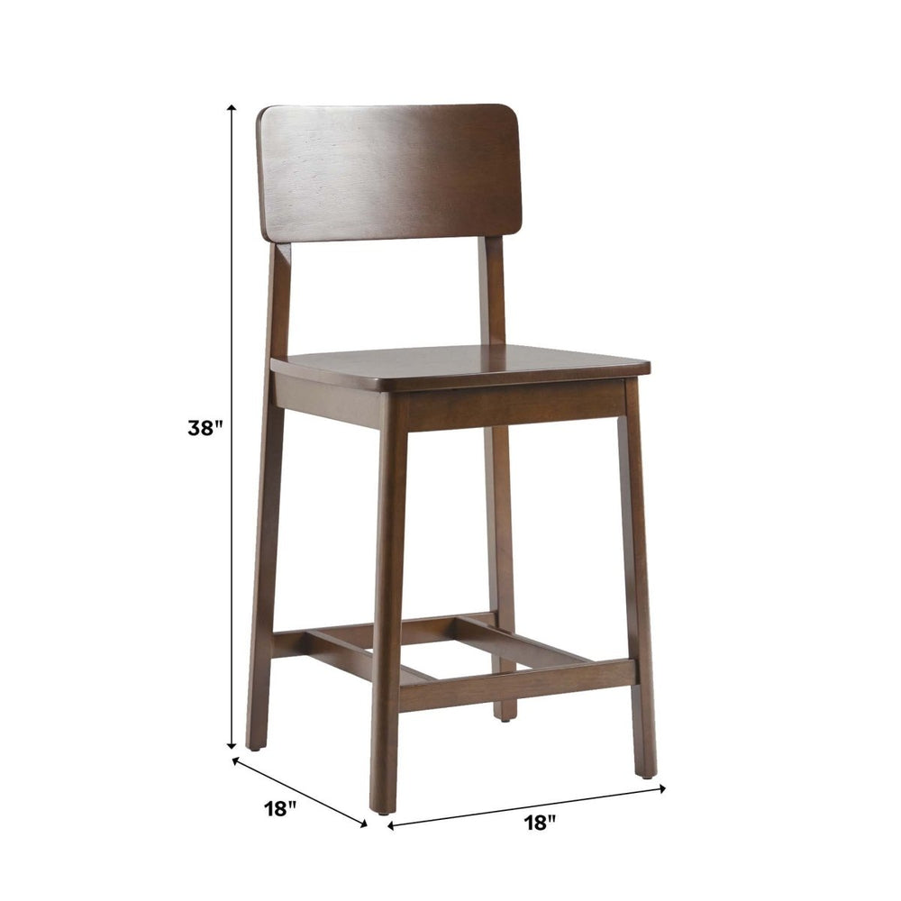 
                      
                        Walker Edison Minimalist Solid Wood Counter Stool, Set of 2 - lily & onyx
                      
                    