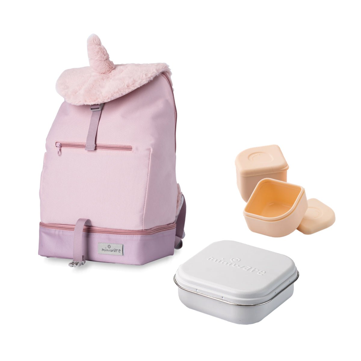 Miniware Adjustable Kids Backpack Lunch Box Set - Luna Unicorn | Ages 3+