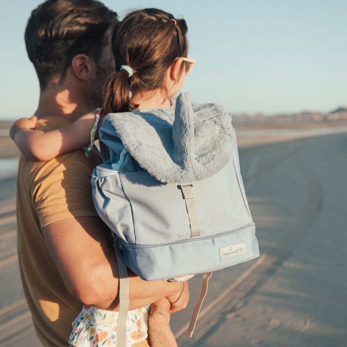 Miniware Kids Shark Backpack & Stainless Steel Lunch Box Set - Ages 3+