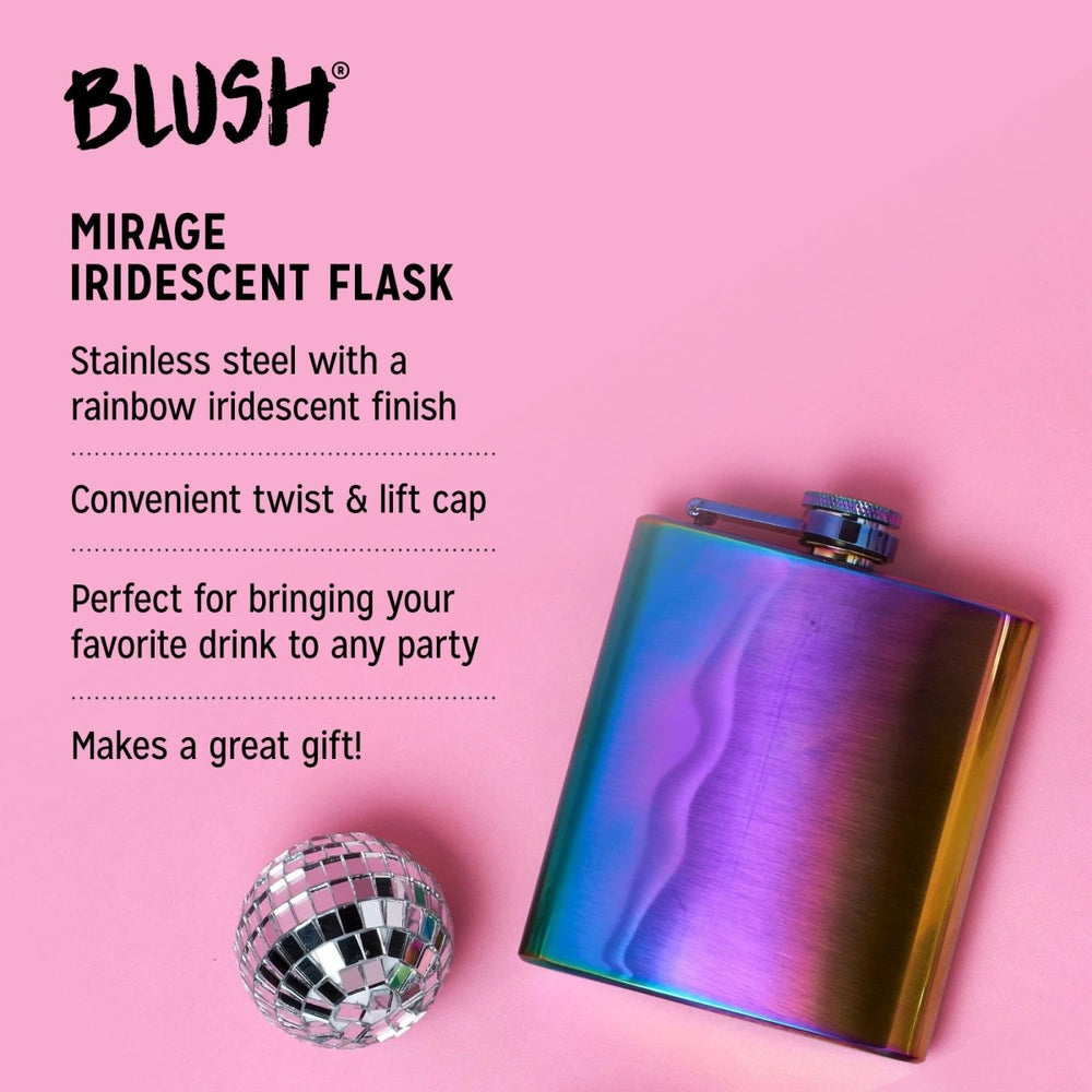 
                      
                        True Mirage Rainbow 6 oz Stainless Steel Flask - lily & onyx
                      
                    