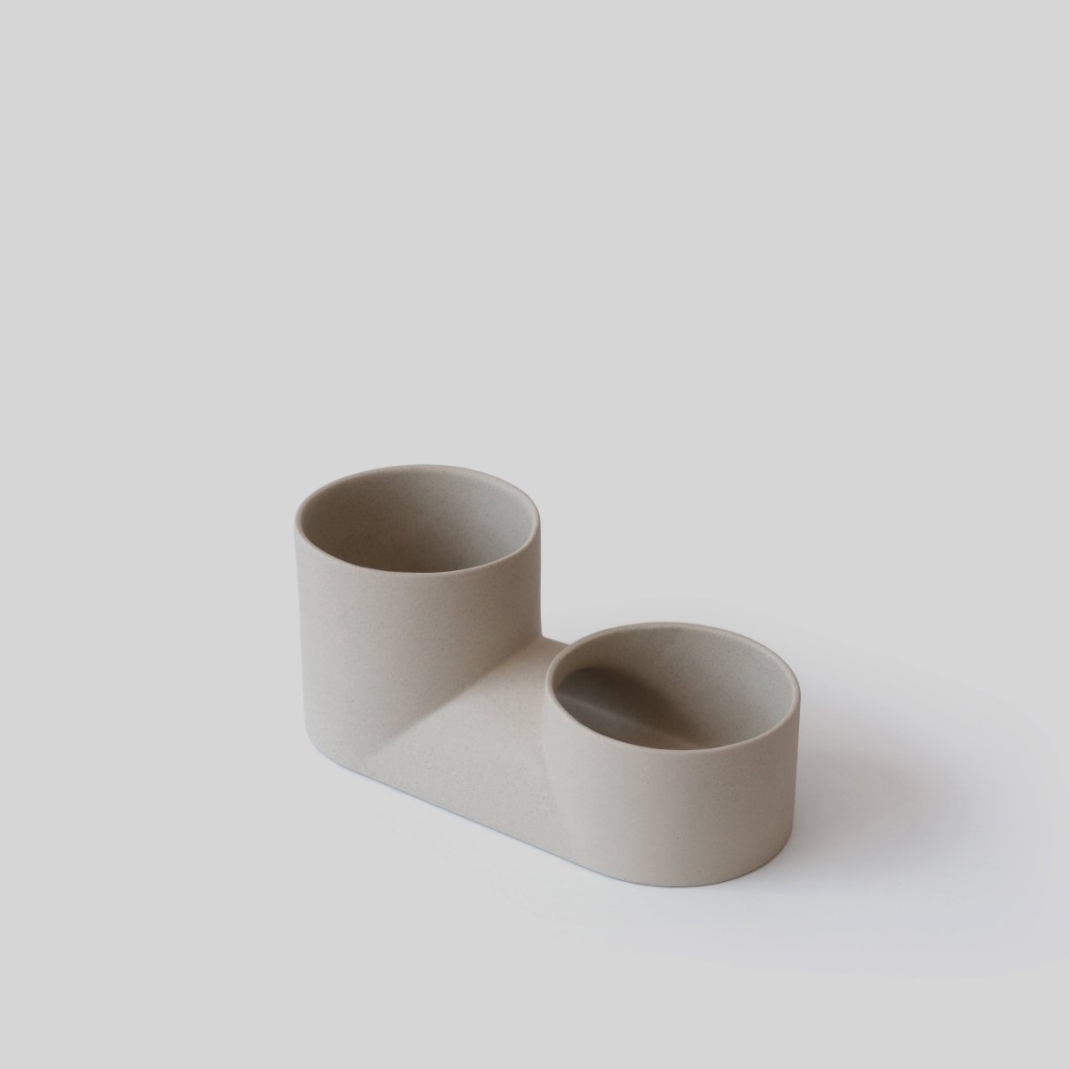 Misewell Handmade Double Ceramic Planter - Milwaukee Made Indoor Planter