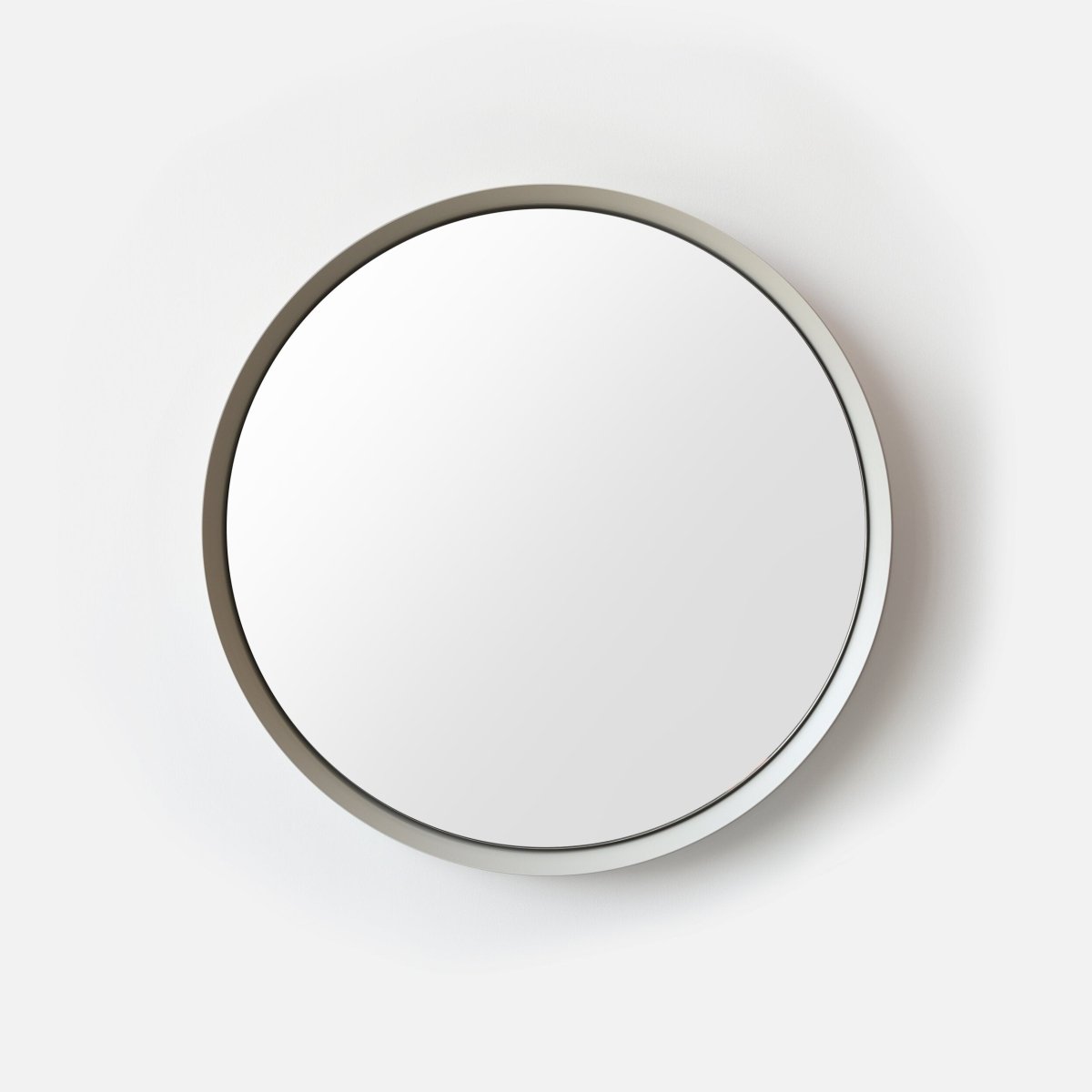 Misewell Kendrick Mirror | Spun Steel Frame Round Wall Mirror