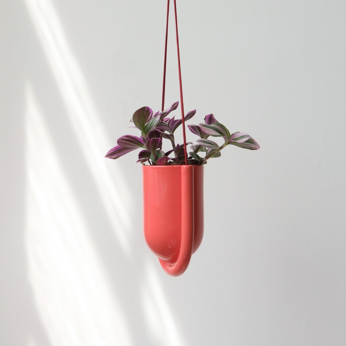 Misewell Portico Hanging Planter | Handcrafted Stoneware Ceramic Planter with Drainage