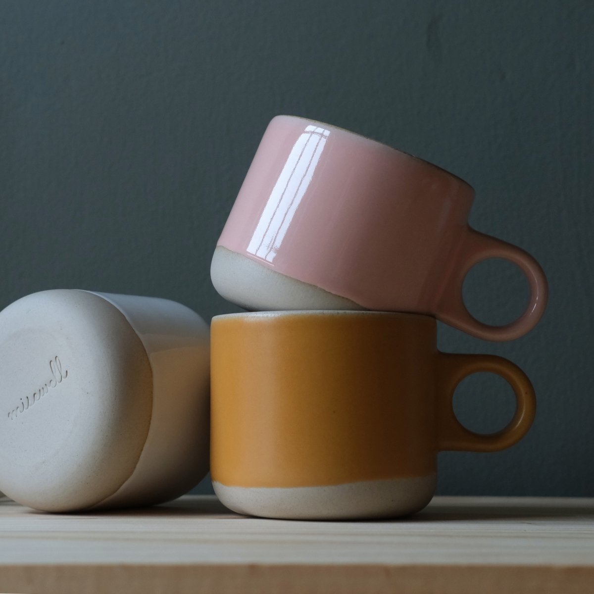 Misewell Scotty 12oz Ceramic Mug, Dipped