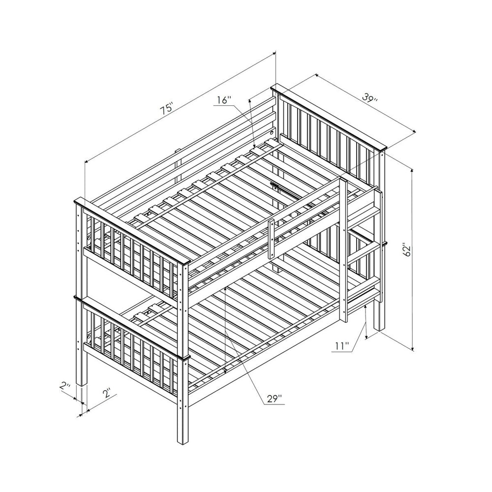 
                      
                        Walker Edison Mission Style Bunk Bed - lily & onyx
                      
                    