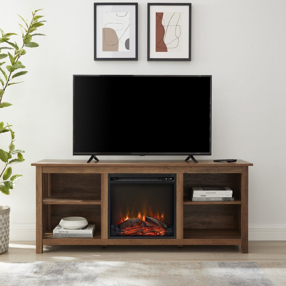 
                      
                        Walker Edison Mission-Style Fireplace TV Stand for TVs up to 65” - lily & onyx
                      
                    