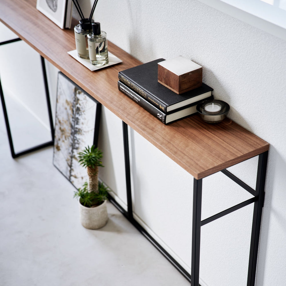 
                      
                        Long Steel Console Table
                      
                    