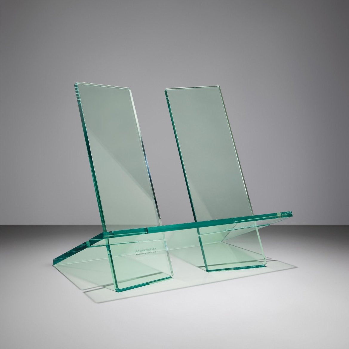 TASCHEN Modern Acrylic Bookstand. Extra - Large. Crystal Green