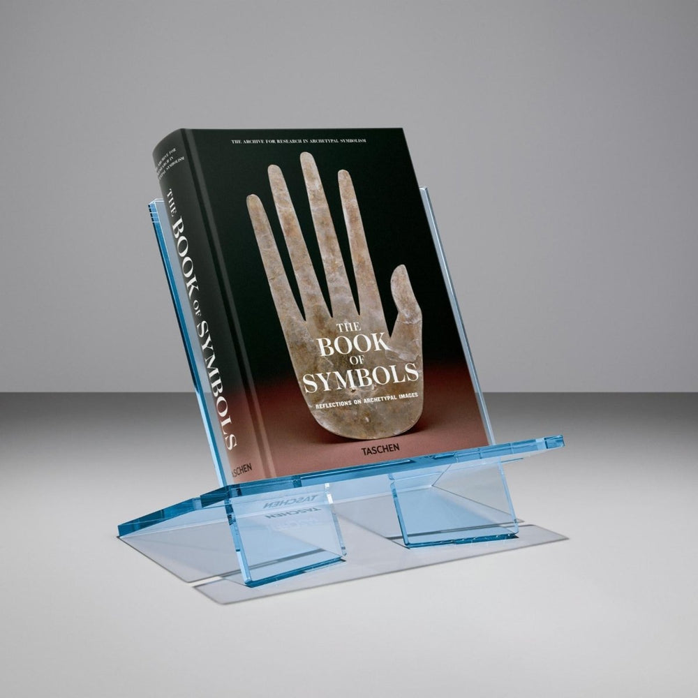 TASCHEN Modern Acrylic Bookstand, Medium - Aqua Blue
