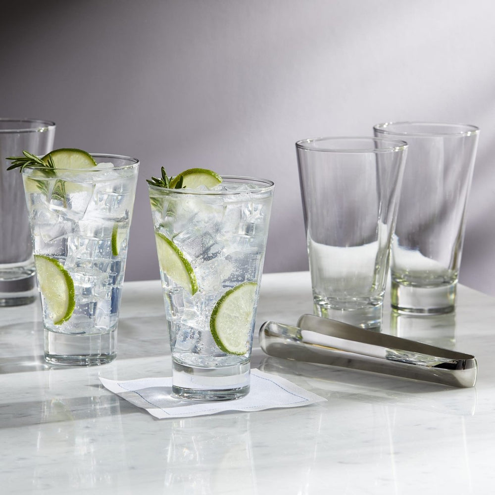 Libbey Modern Bar Essentials Hi - Ball Glasses, 12 oz - Set of 6 - lily & onyx