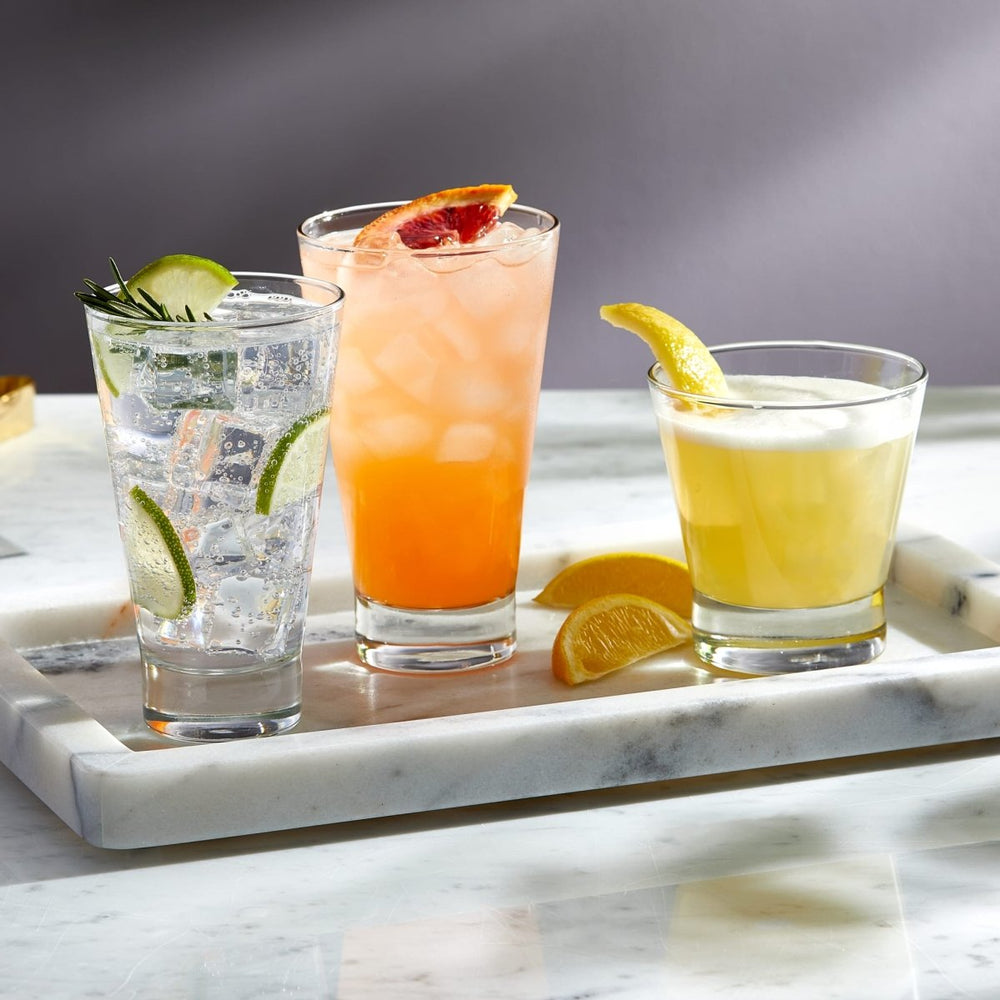 
                      
                        Libbey Modern Bar Essentials Tumbler Glasses, 14 oz - Set of 6 - lily & onyx
                      
                    