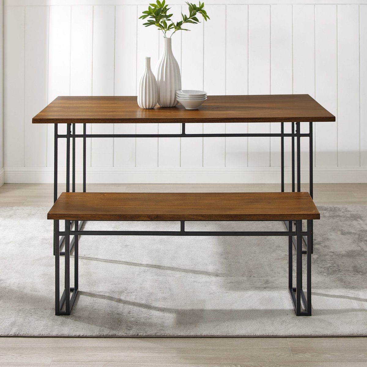 Walker Edison Modern Dining Bench - lily & onyx