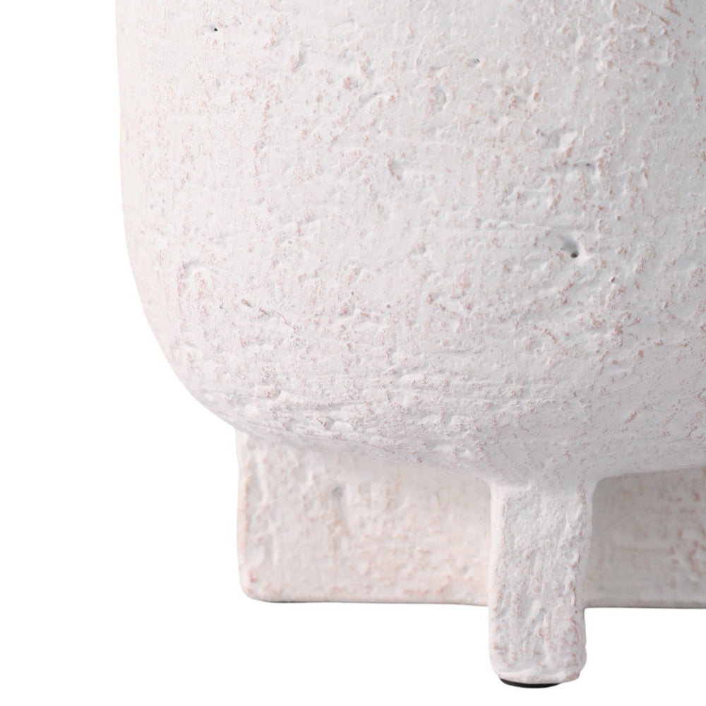 
                      
                        Sagebrook Home Modern Footed Cement Pots in White, Set of 2
                      
                    