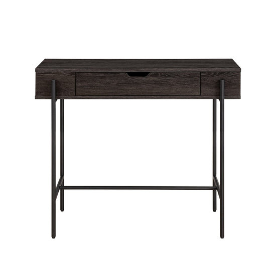 Walker Edison Modern Minimalist Metal and Wood 1-Drawer Entry Table - lily & onyx