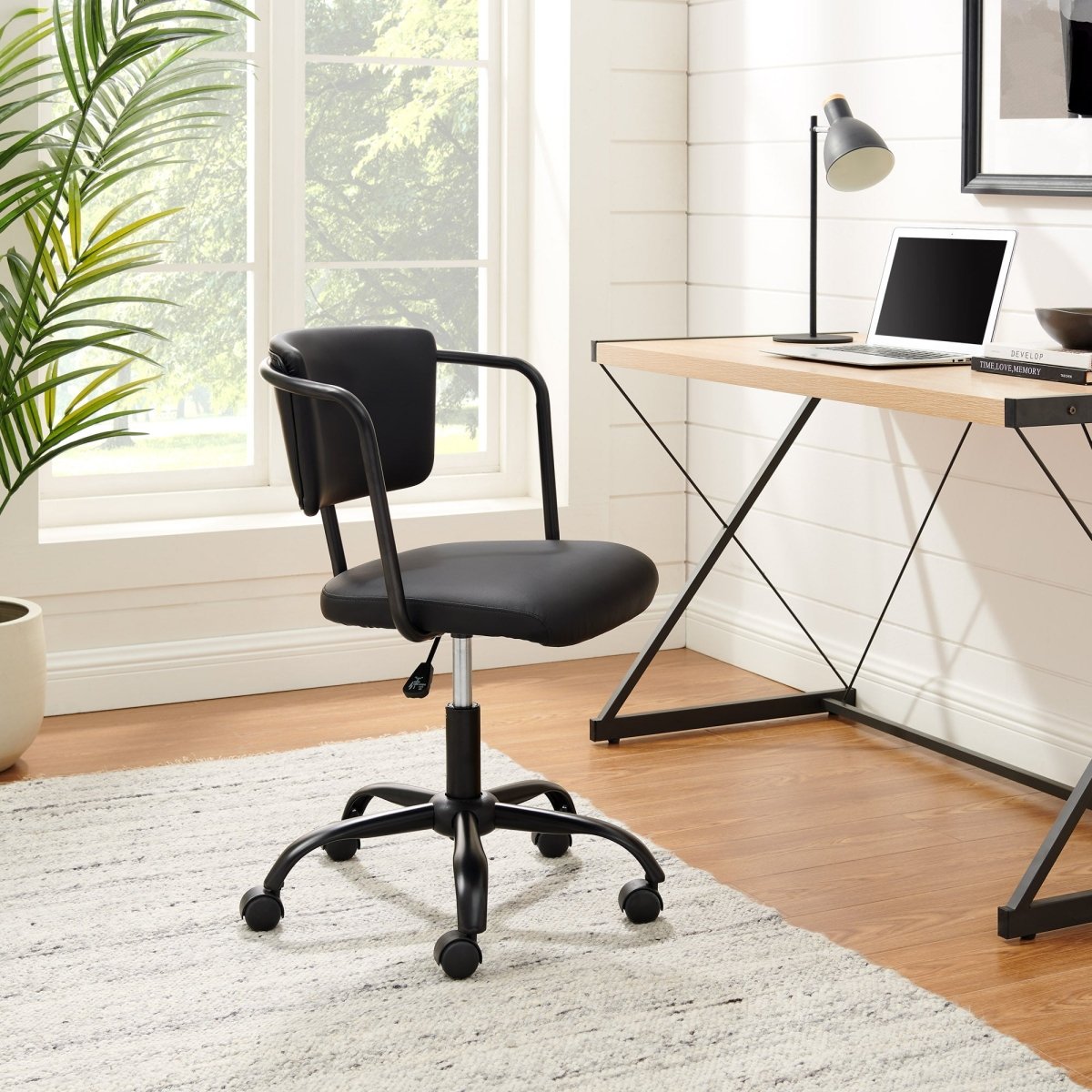Walker Edison Modern Office Chair with Arms - lily & onyx