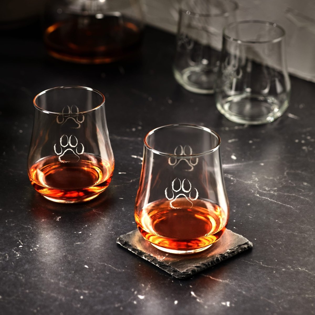 Libbey Modern Pets Posh Paw All - Purpose Glasses, 17 oz - Set of 4 - lily & onyx