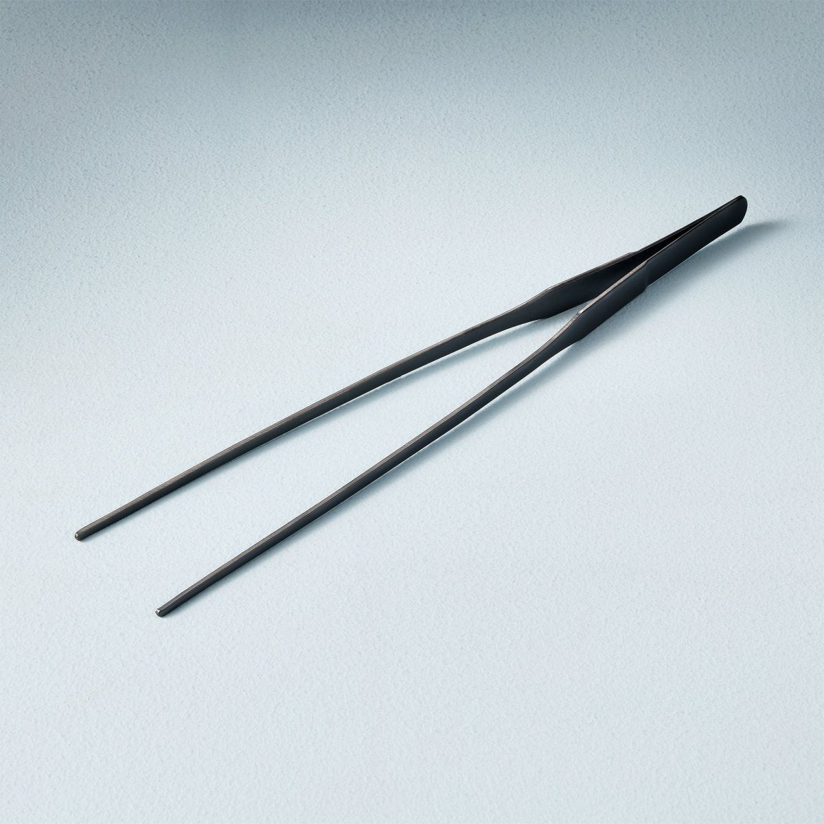 Modern Sprout Matte Black Precision Tweezers - 10.5" Stainless Steel Long