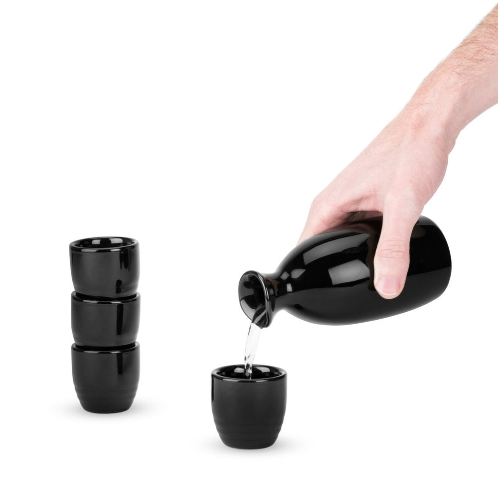 
                      
                        True Moga 5 - Piece Porcelain Sake Set, Black - lily & onyx
                      
                    