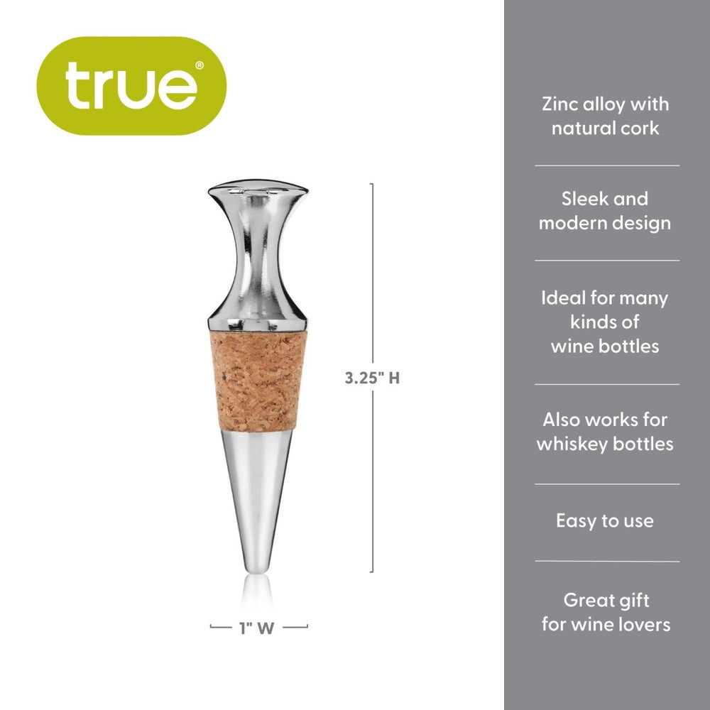 
                      
                        True Monarch Chrome & Cork Bottle Stopper - lily & onyx
                      
                    
