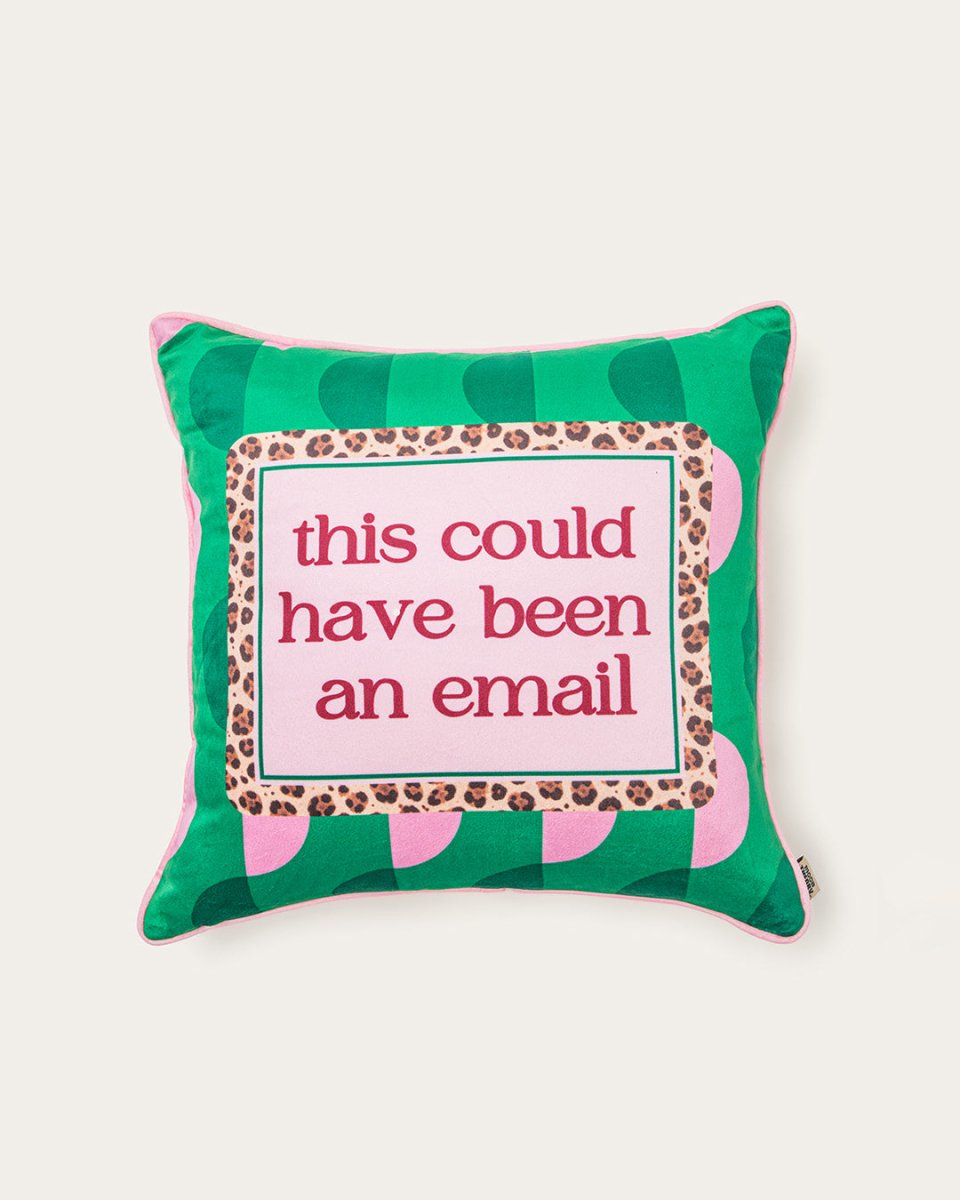 Mood Theory This Could Have Been an Email Pillow | Velvet Statement Throw Pillow