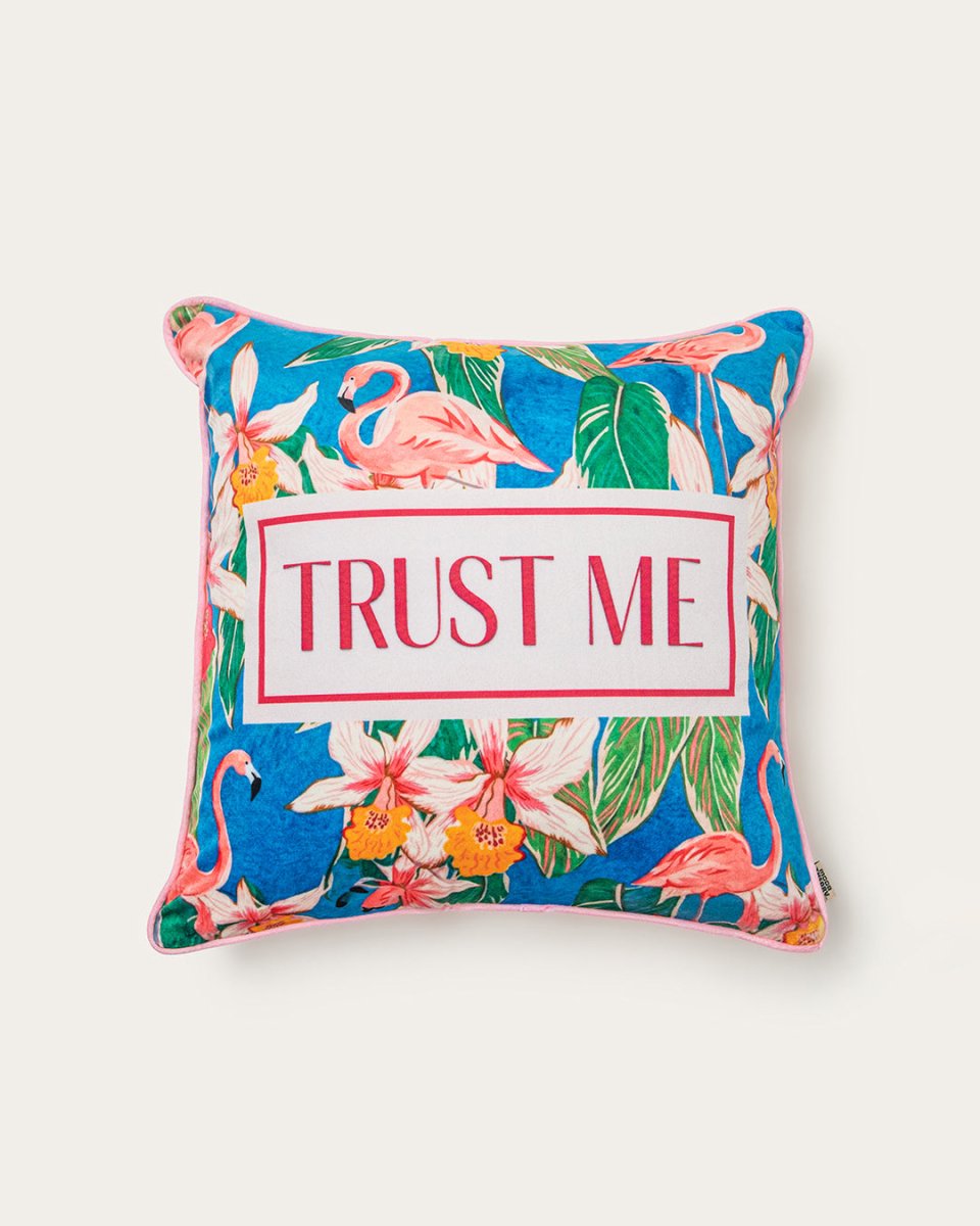 Mood Theory Trust Me Pillow | Velvet Statement Throw Pillow