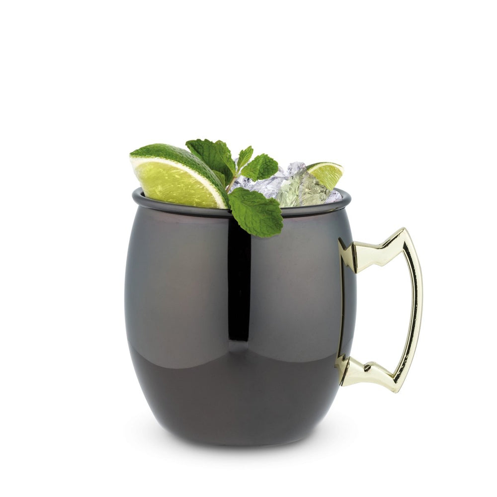
                      
                        True Moscow Mule 16 oz Stainless Steel Mugs in Black & Gold, Set of 2 - lily & onyx
                      
                    