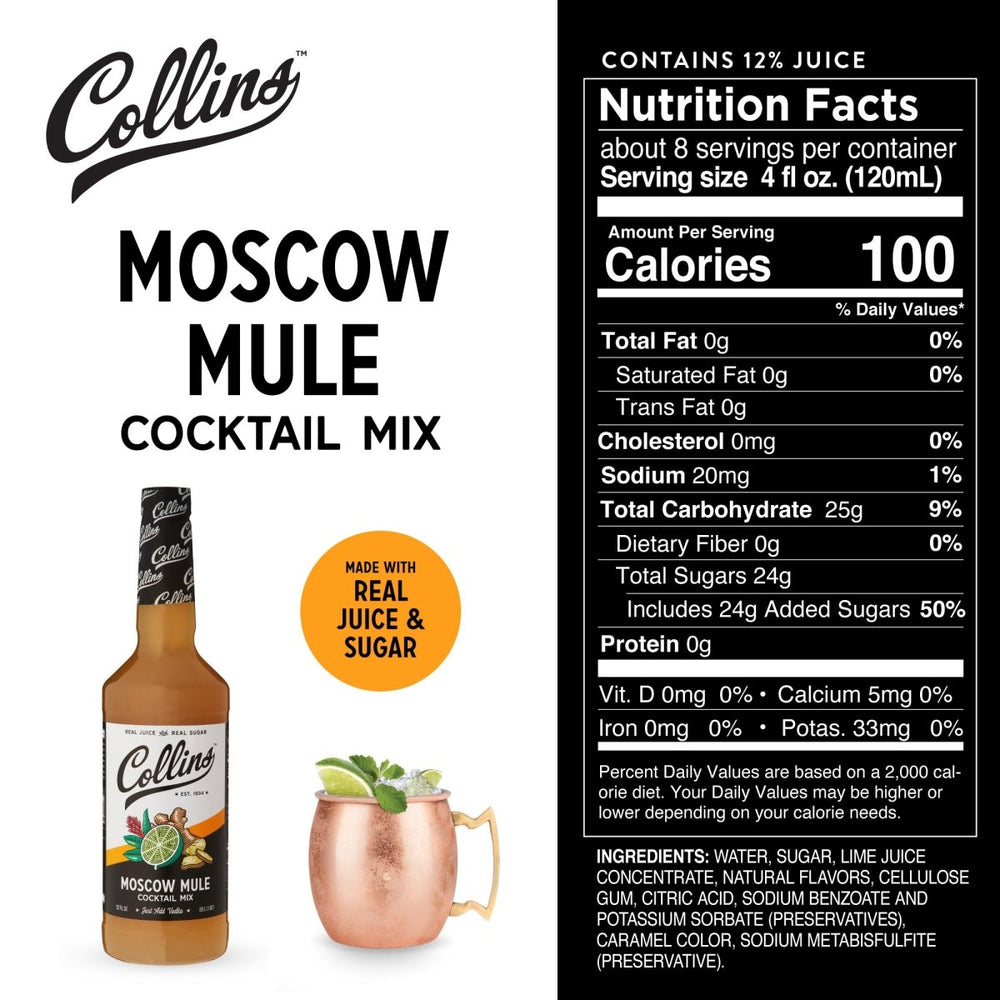 
                      
                        Collins Moscow Mule Cocktail Mix, 32 oz - lily & onyx
                      
                    