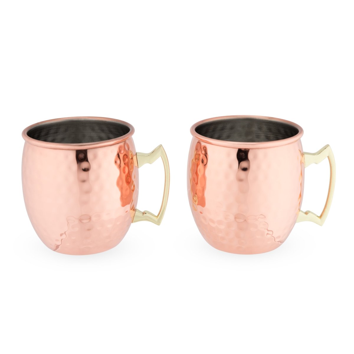 True Moscow Mule Hammered Copper Plated Mugs, Set of 2 - lily & onyx
