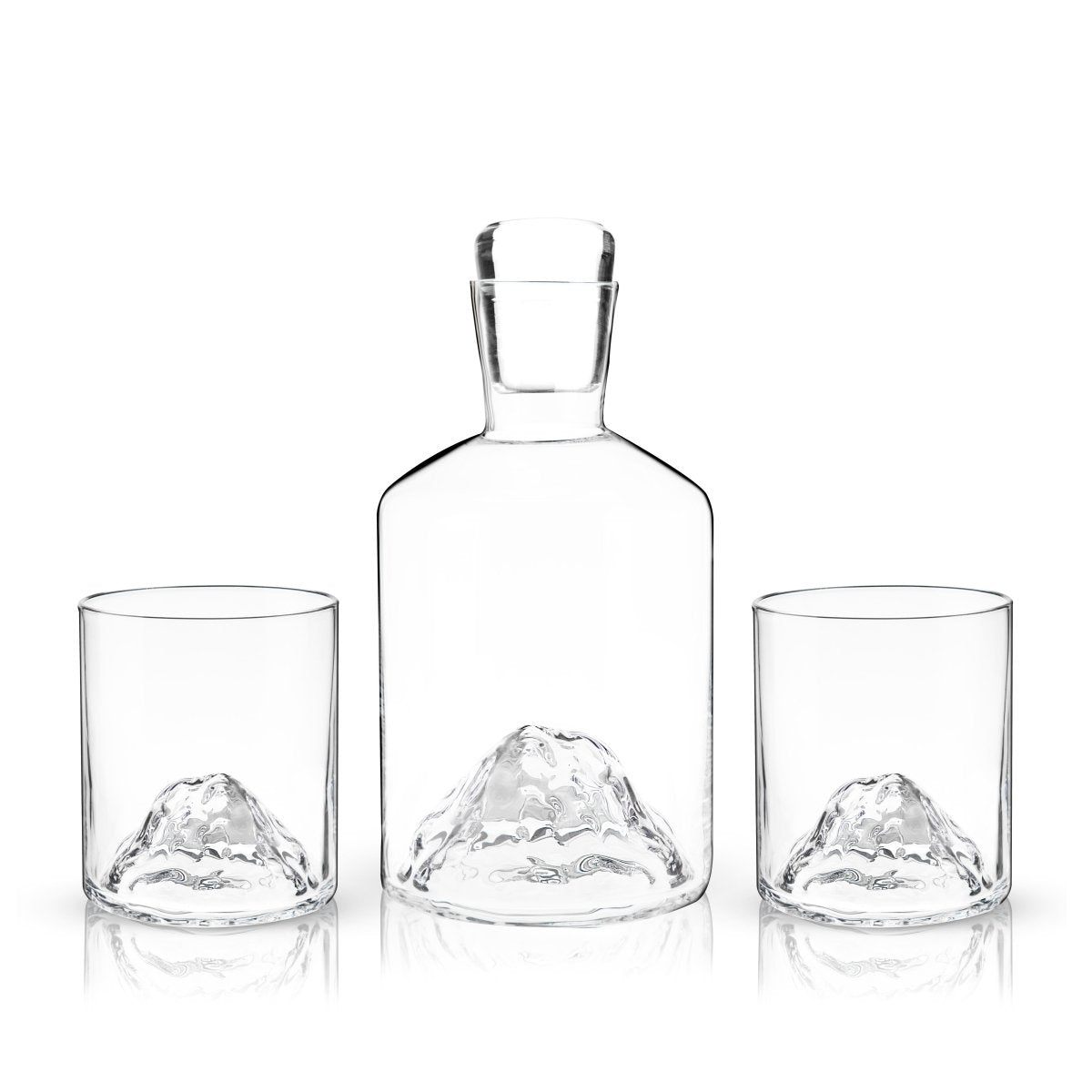 Viski Mountain Crystal Decanter and Tumbler Set - lily & onyx
