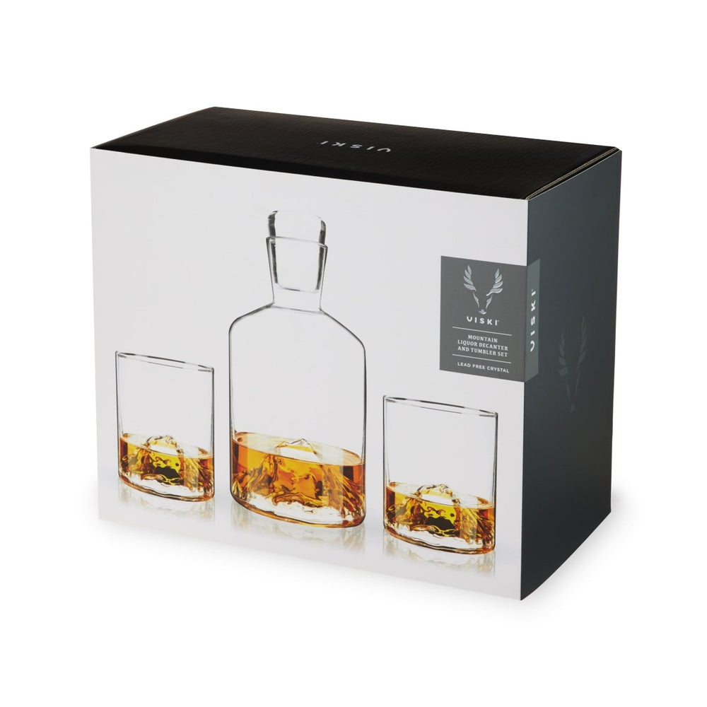 
                      
                        Viski Mountain Crystal Decanter and Tumbler Set - lily & onyx
                      
                    