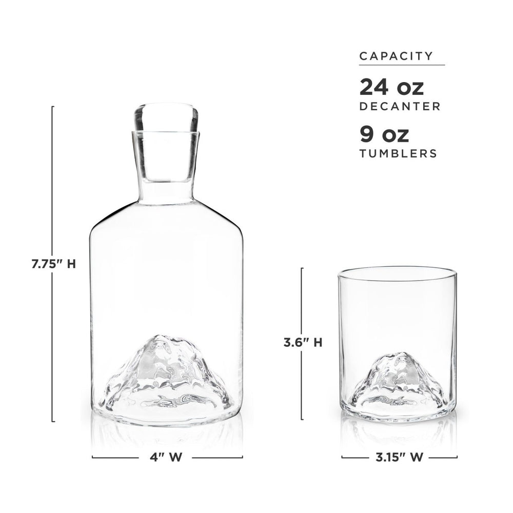 
                      
                        Viski Mountain Crystal Decanter and Tumbler Set - lily & onyx
                      
                    