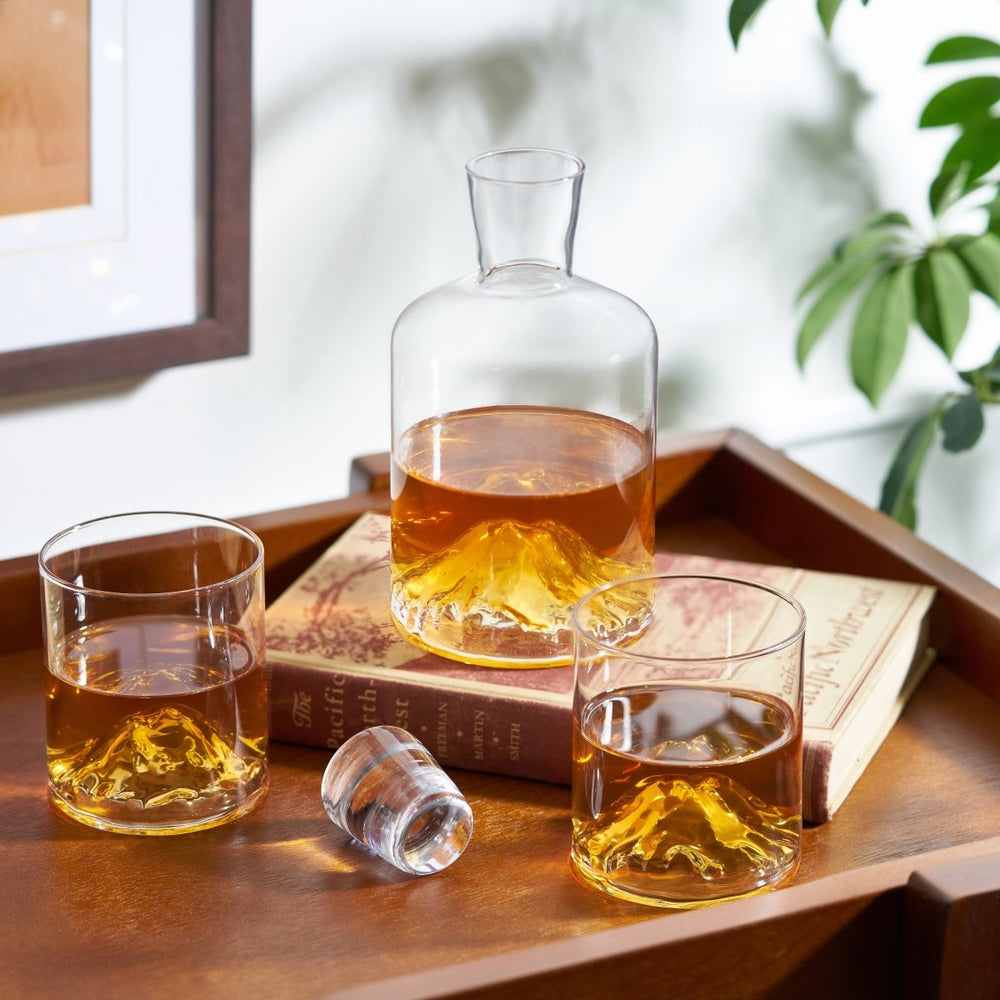 Viski Mountain Crystal Liquor Decanter - lily & onyx