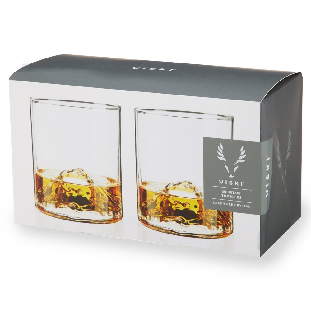 
                      
                        Viski Mountain Crystal Tumblers, Set of 2 - lily & onyx
                      
                    